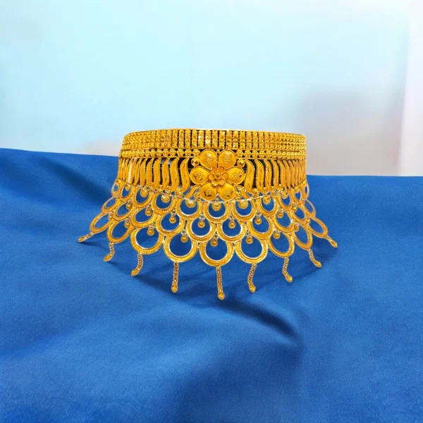 Elegant 22kt Pure Gold Choker Necklace - Image 2