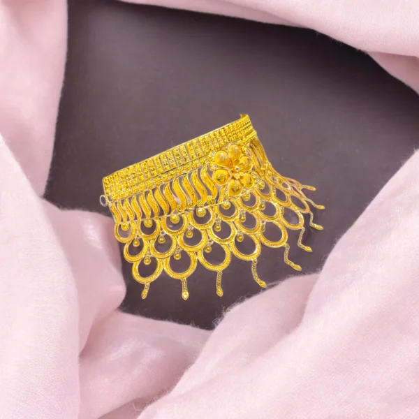 Elegant 22kt Pure Gold Choker Necklace - Image 3