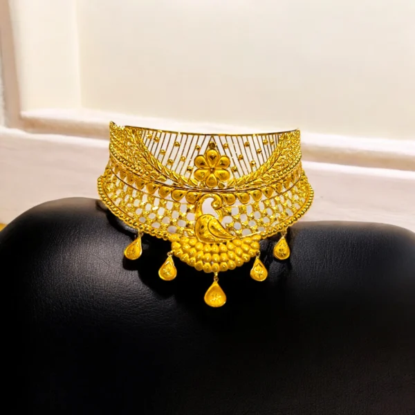 Classic 22kt Gold Choker Necklace - Image 3
