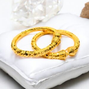 Golden Feather Bangle