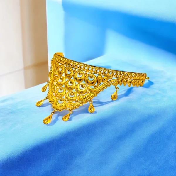 Traditional 22kt Pure Gold Choker Necklace - Image 2
