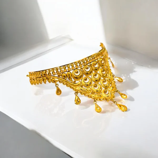 Traditional 22kt Pure Gold Choker Necklace