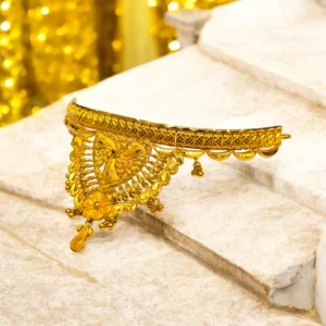 Sleek 22kt Gold Choker Necklace
