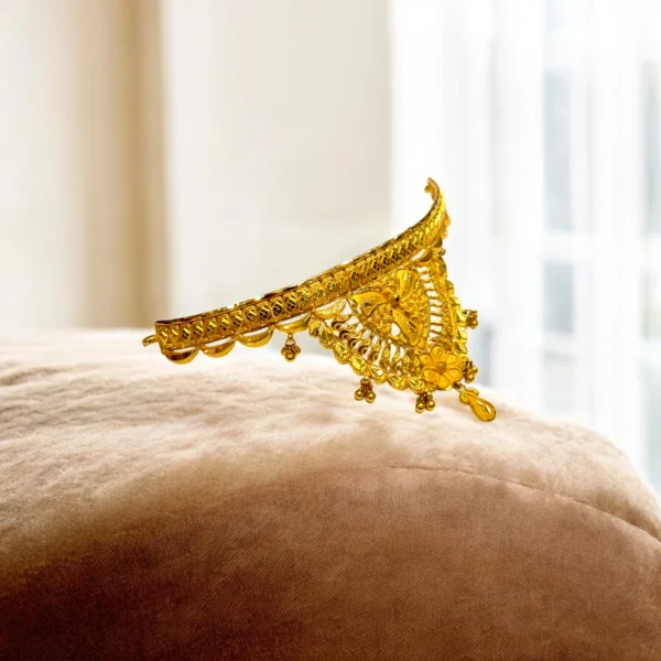 Sleek 22kt Gold Choker Necklace - Image 3