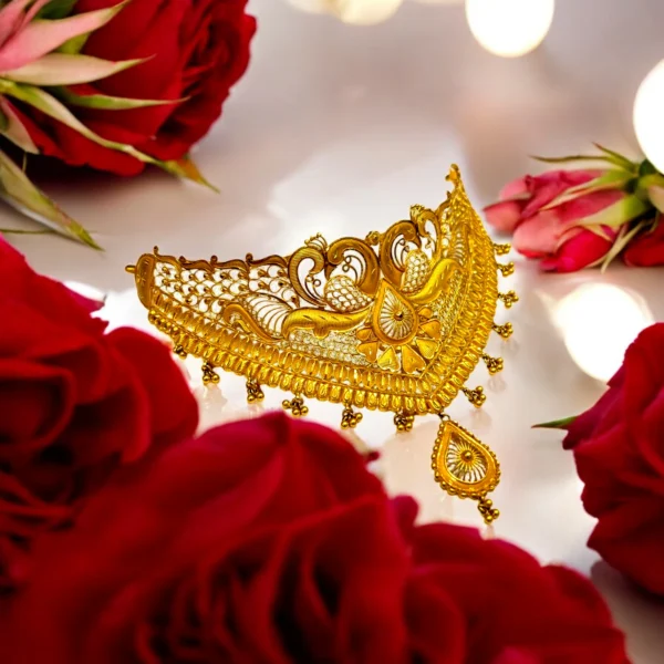 Designer 22kt Pure Gold Choker Necklace - Image 3