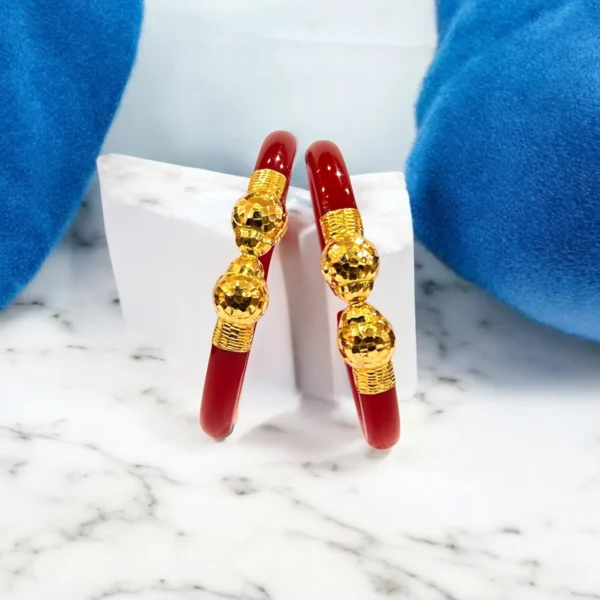 Gold Pola Vintage Bangle - Image 2