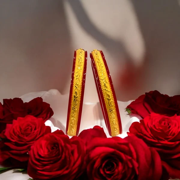 Golden Pola Bangles - Image 2