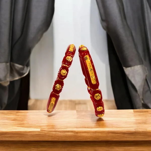 Classic Gold Pola Bangle - Image 2