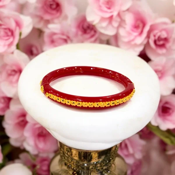 Antique Gold Pola Bangle - Image 3