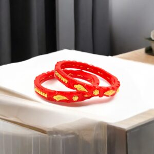 Gold Pola Cuff Bangle