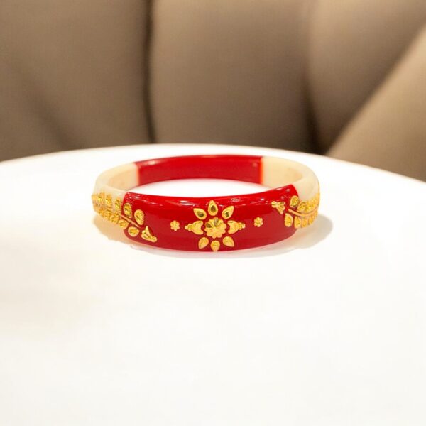 Gold Pola Traditional Bangle - Image 3
