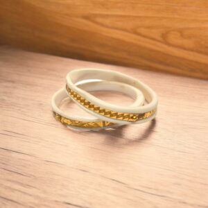Gold Shaka Twist Bangle