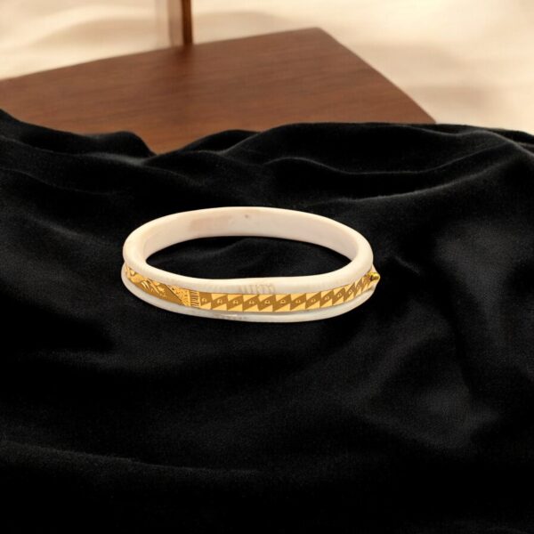 Gold Shaka Twist Bangle - Image 3