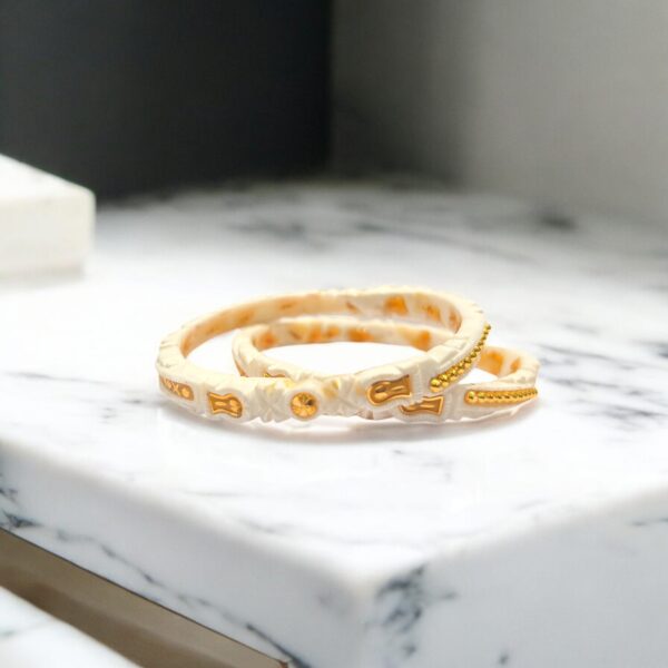 Gold Shaka Cuff Bangle