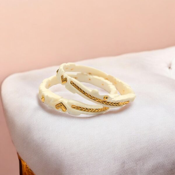 Gold Shaka Wave Bangle