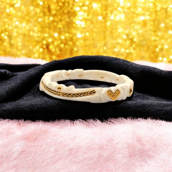 Gold Shaka Wave Bangle - Image 3