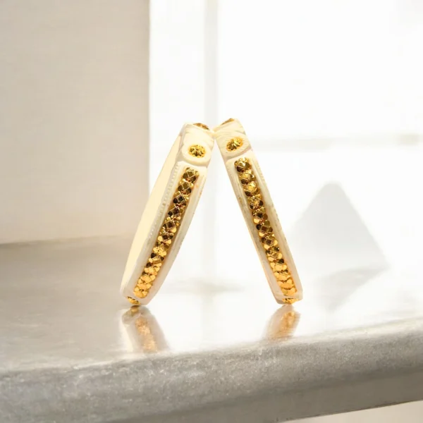 Gold Shaka Heart Bangle - Image 3