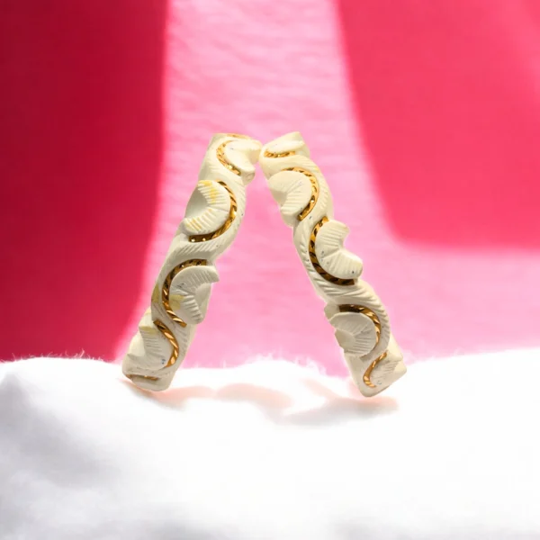 Gold Shaka Minimalist Bangle - Image 2