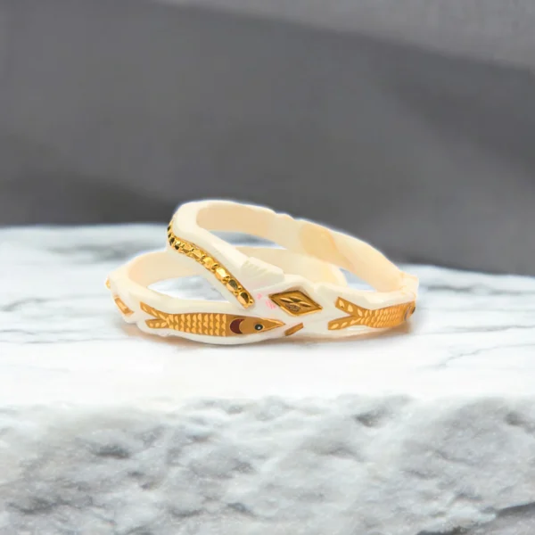 Gold Shaka Infinity Bangle