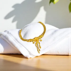 Royal Lotus Gold Necklace
