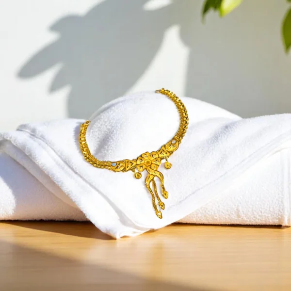 Royal Lotus Gold Necklace