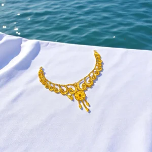 Honeycomb Gold Necklace