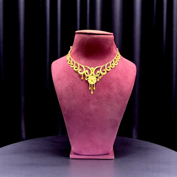 Honeycomb Gold Necklace - Image 2