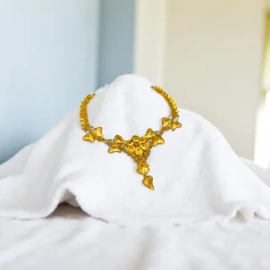 Golden Rays Collar Necklace