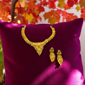 Moonlight Petal Gold Necklace
