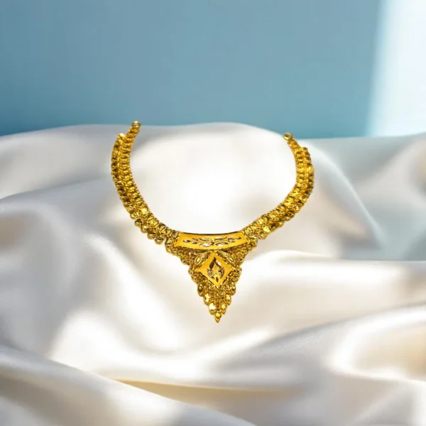 Moonlight Petal Gold Necklace - Image 3