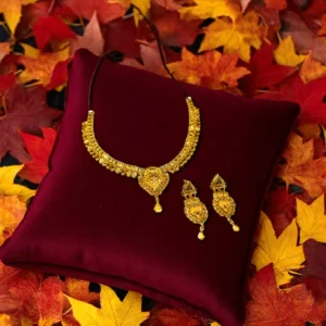 Golden Knot Charm Necklace