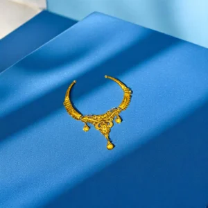 Golden Wave Curve Necklace