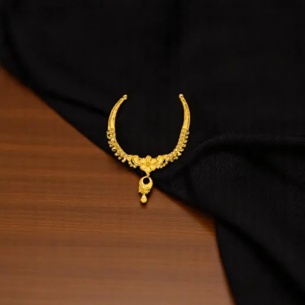 Golden Puzzle Link Necklace