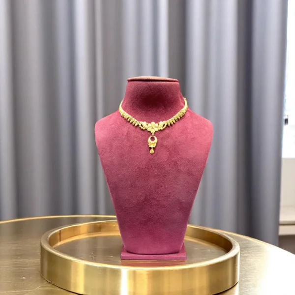 Golden Puzzle Link Necklace - Image 2