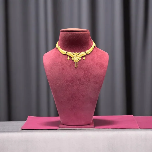 Golden Cube Chain Necklace - Image 2
