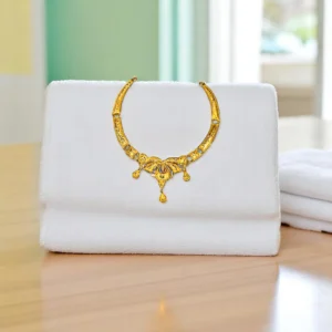 Golden Thread Knot Necklace