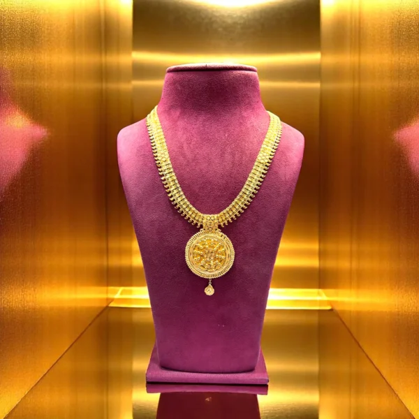 Modern Citrine Sitahar Necklace - Image 2
