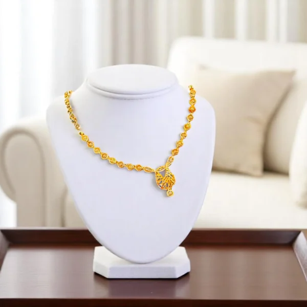 Ottoman Charm 22KT Gold Short Necklace - Image 5
