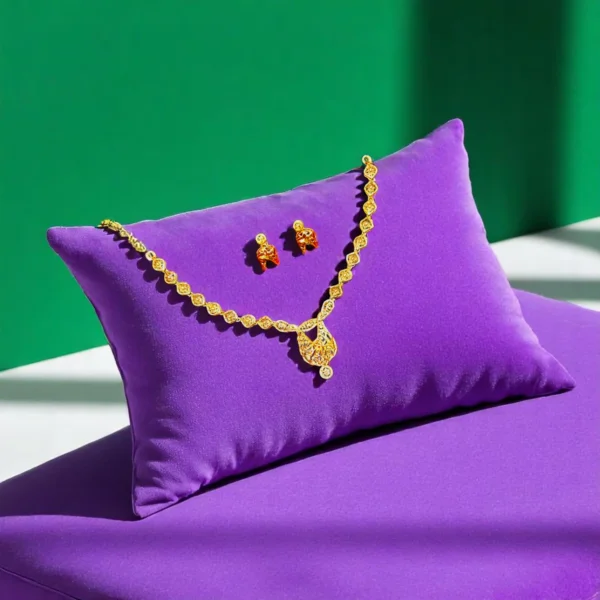 Ottoman Charm 22KT Gold Short Necklace - Image 4