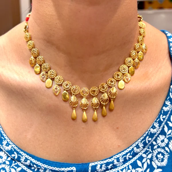 Golden Dusk 22KT Turkish Necklace - Image 5