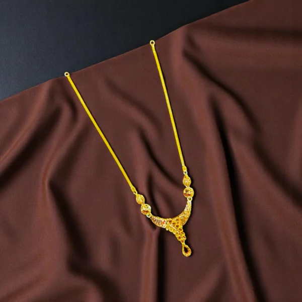 Regal Crescent 22KT Turkish Necklace - Image 3