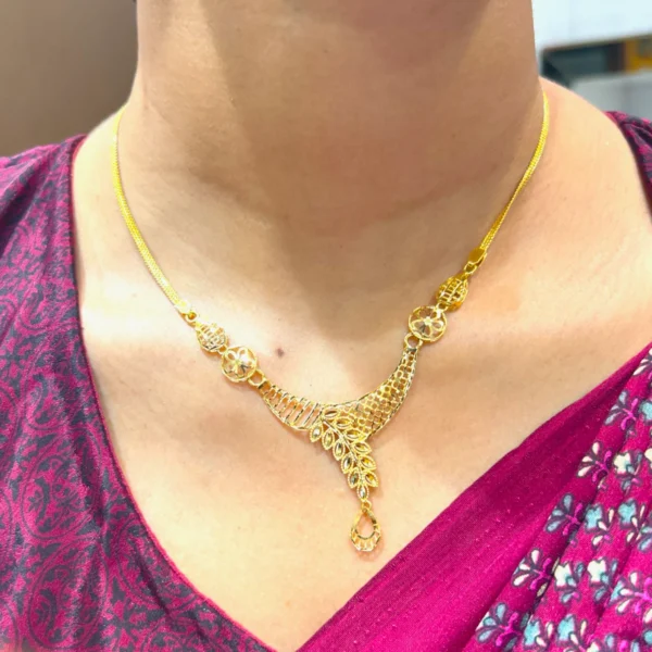 Regal Crescent 22KT Turkish Necklace - Image 2