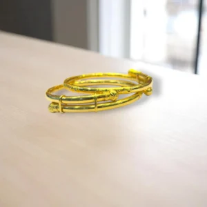 Temple Inspired Gold Cover Bangles