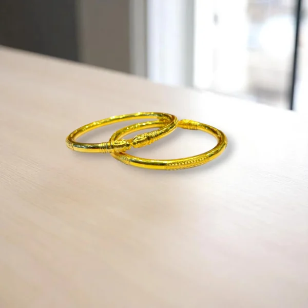 Antique Finish Gold Cover Bronze Bangles