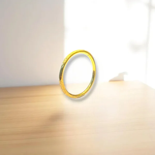 Lightweight Gold Covered Bronze Bangles - Image 2