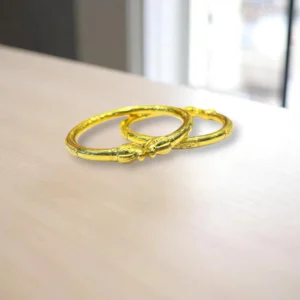 Bridal Gold Cover Bronze Bangle Set
