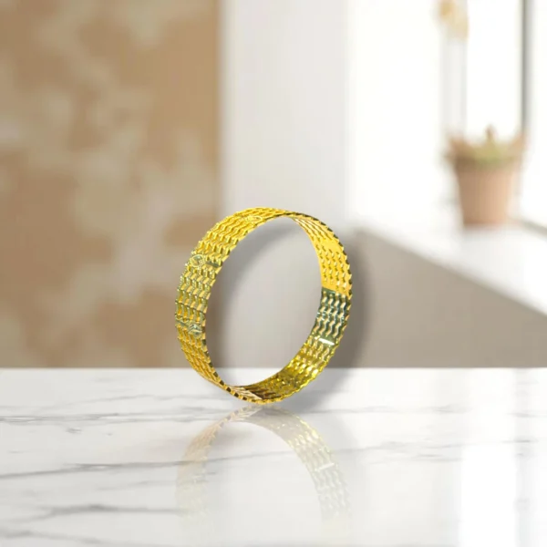 Meenakari Gold Cover Bronze Bangles - Image 2