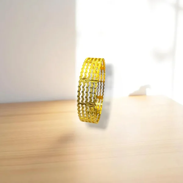 Meenakari Gold Cover Bronze Bangles
