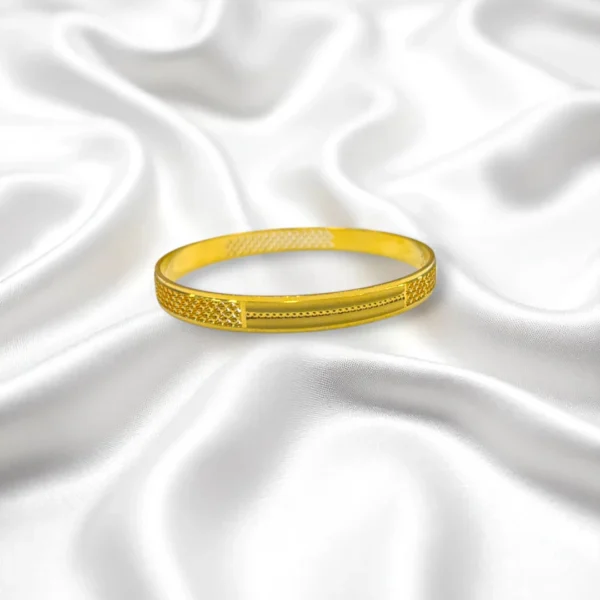 Matte Gold Cover Bronze Bangles - Image 4