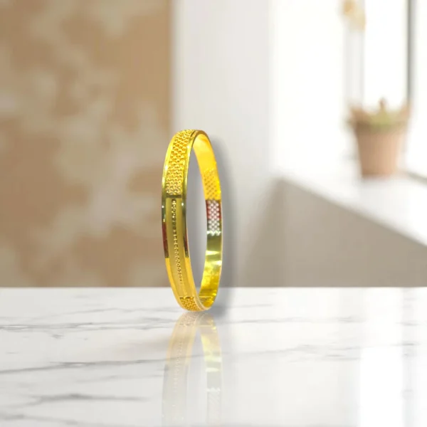 Matte Gold Cover Bronze Bangles - Image 3